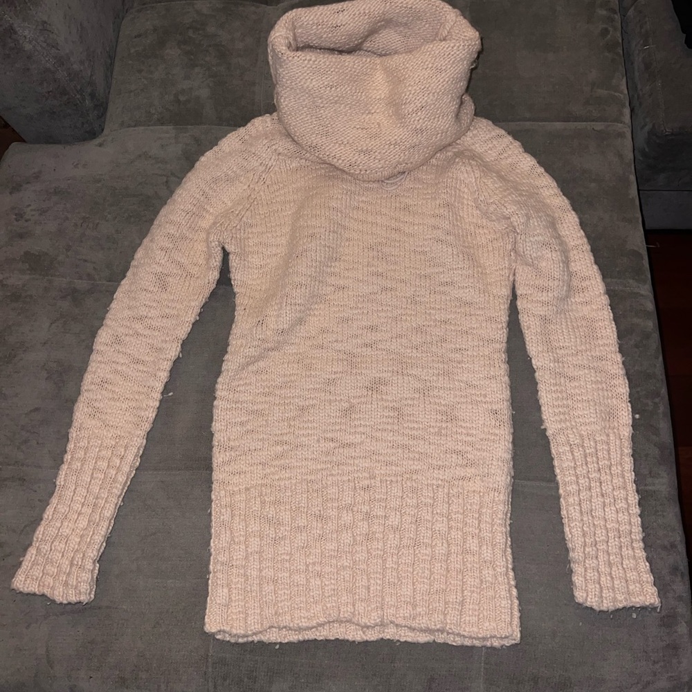 BEBE Cowl Turtleneck Sweater - SMALL